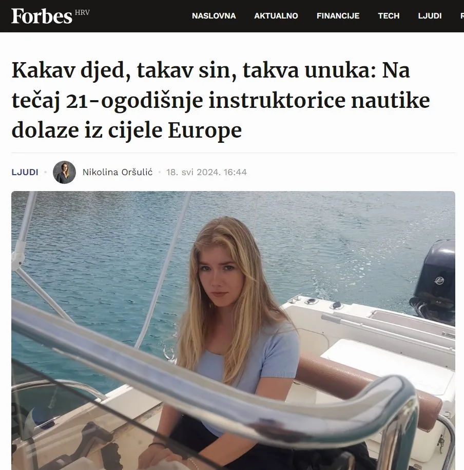 Forbes Hrvatska članak o Ivi Nikolini Merčep